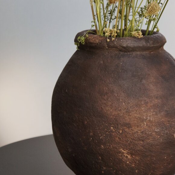 Handmade Tunisian Antique Vase | Wabi-Sabi Inspired - Picture 2 of 7